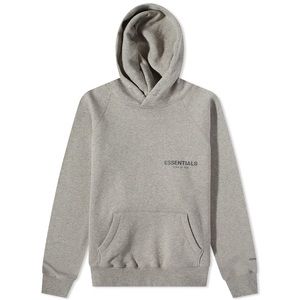 Essentials Grey Pullover Hoodie